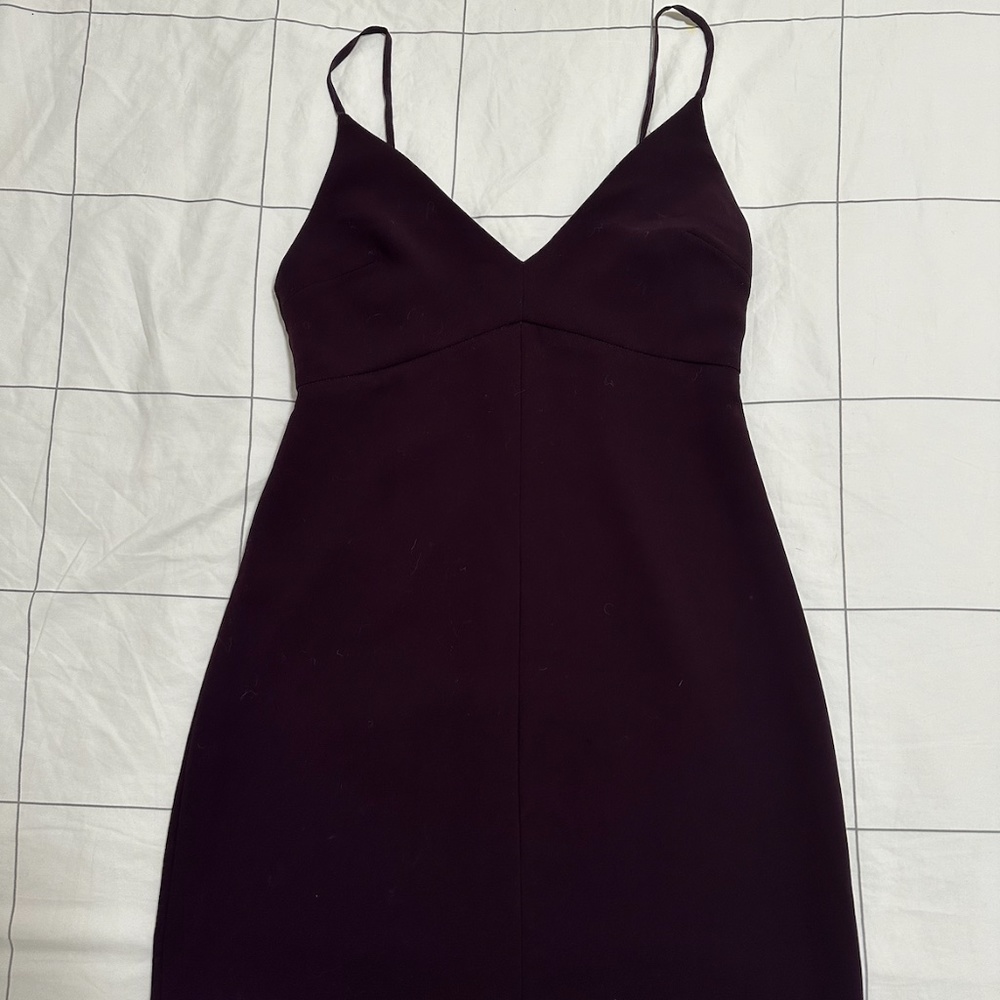 Wilfred Burgundy Wine A-line Mini Dress Size 4